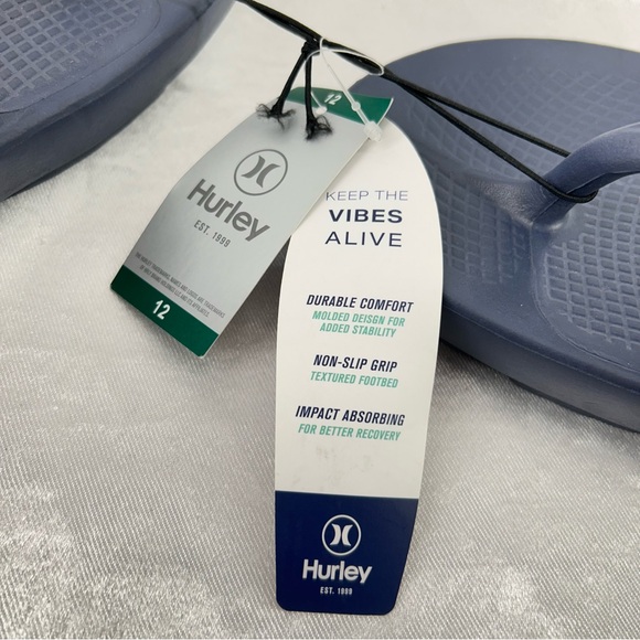 Hurley Flip Flops Sandals Size 12 - Picture 2 of 9